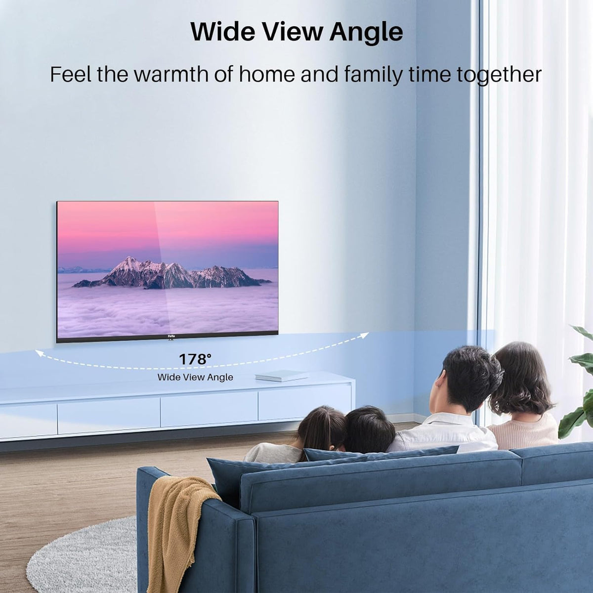 TuTu Smart TV 32 inch (80 cm) WiFi Bluetooth Android verbonden tv met Netflix, Prime Video, Disney+, Triple Tuner, Chromecast Built-in, TUS32HN1AC, 2024