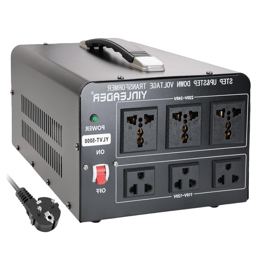 Voltage Converter – Spanningsomzetter – Transformator – Stabilisator – Voltage Transformer – 5000 VA Hoog Vermogen – Toroïdale Transformator - QUORE
