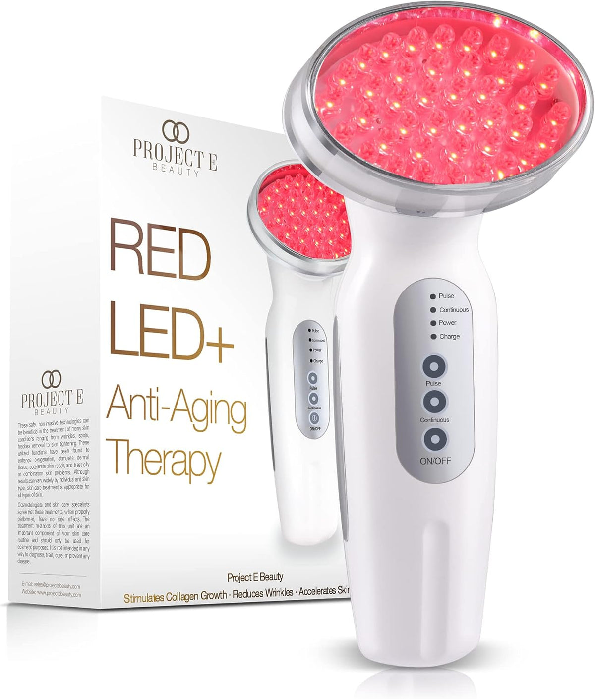 Roodlichttherapie-Wand – Roodlichtapparaat – LED Lichttherapie Apparaat – Gezichtsapparaat – Anti-Aging Beautytool – 2 Lichtstanden – 10 Min Timer
