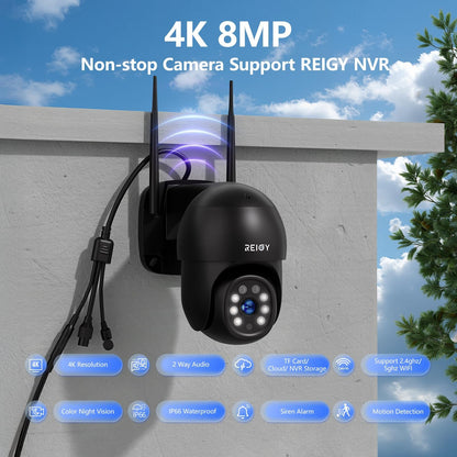 Bewakingscamera Systeem – Draadloze Beveiligingscamera – CCTV Camera Buiten – Wifi Camera Set – Outdoor Videobewaking – 16-Kanaals NVR – 4K 8MP Resolutie – 1TB Lokale Opslag