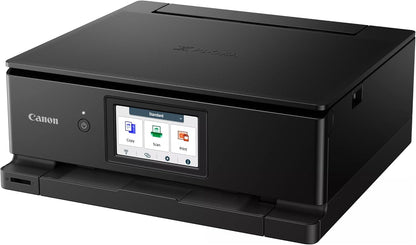 IC-Office TS8750 3-in-1 Multifunctional Inkjet Printer (Print, Copy, Scan, SD Card, Duplex, WLAN, AirPrint) Black + 24 XXL Ink Cartridges - QUORE