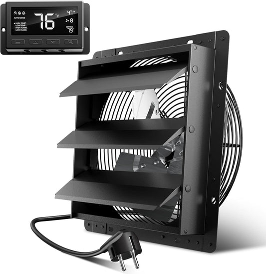 Industriële Afvoerventilator – Wandafzuigventilator – Afzuigventilator – Wandventilator – Ventilator – 300 Mm – 1650 M³/U – 10 Snelheidsstanden