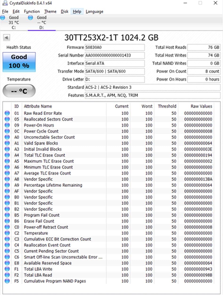 Timetec 1TB SSD 3D NAND SATA III 6Gb/s 2,5 inch 7 mm (0,28") 800TBW Leessnelheid Tot 530 MB/s SLC Cache Prestatieverbetering Interne Solid State-schijf voor pc Computer Desktop en laptop