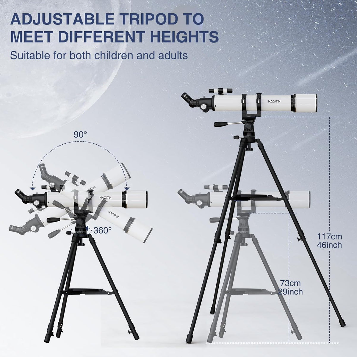 F80090 Astronomische telescoop (wit)