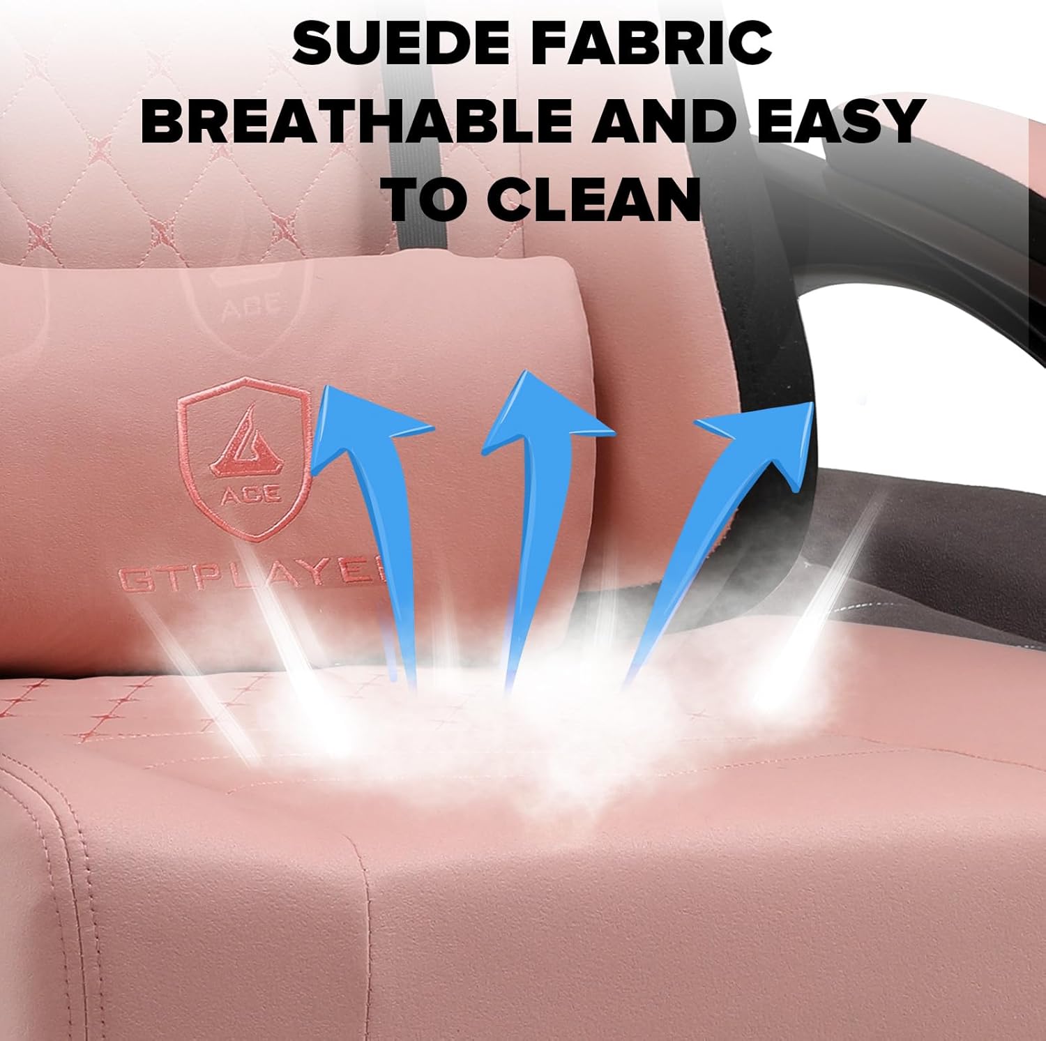 GTPLAYER Gaming Chair, Office Chair with Pocket Spring Cushion, Armrests and Hinged Footrest, Ergonomic Computer Chair with High Back and Lumbar Support OB - QUORE