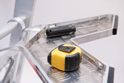 Aluminium V-Platform ladder Standoff | Universeel accessoire voor gereedschap en verfpotten | Ladderverblijf/Stand-Off | Verbeter de veiligheid en stabiliteit met ladder"