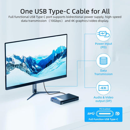 Mini PC – Mini Computer – Micro PC – Compact PC – Stille PC – Intel Celeron J4125 – 8GB RAM 512GB SSD – Fanless Geruisloos – Dubbele 4K HDMI-uitgangen