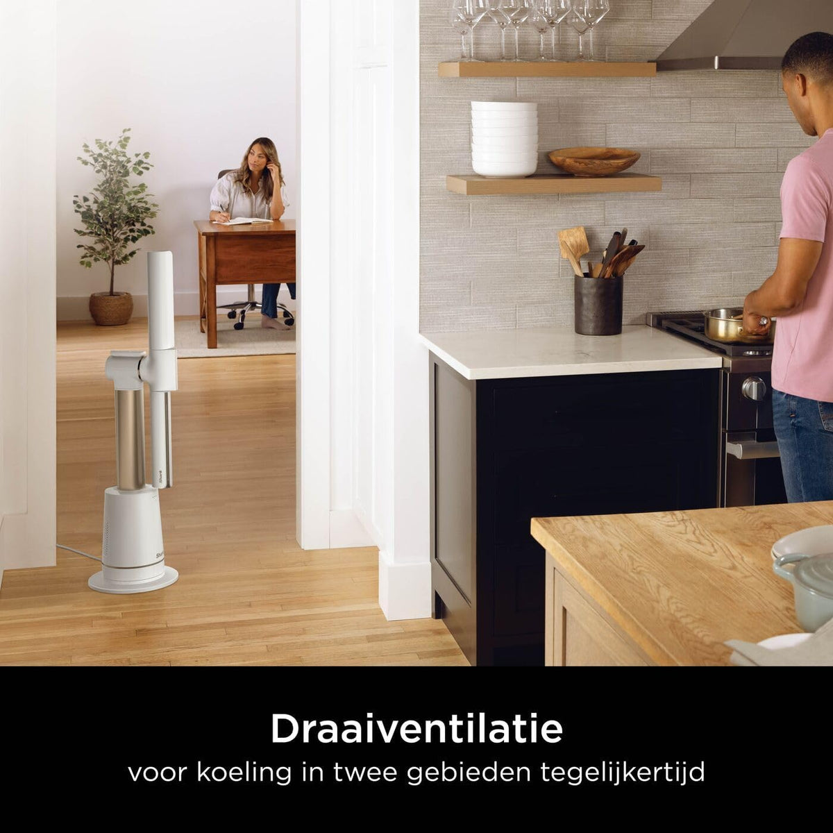 Bladloze Torenventilator Duifgrijs – Torenventilator, Ventilator, Bladloze Ventilator, Koelventilator – Tot 20 Meter Luchtbereik – 10 Snelheden, 180° Oscillatie