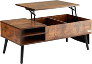 Koffietafel - Table - Coffe table - Living Room Table - Lift Top salontafel - tafel met extra opbergruimte - omklapbare salontafel voor de woonkamer - 39.4in - Bruin - 42.11lbs