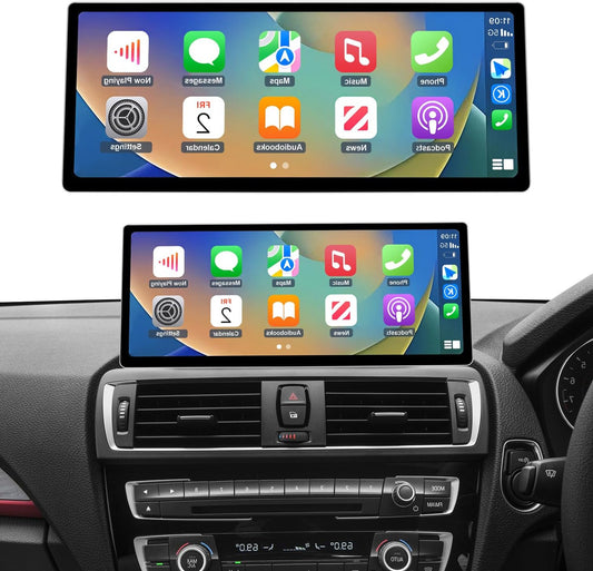 Road Top CarPlay Screen, 12.3 inch Car Radio Touch Screen for BMW 1/2 Series F20/F21/F22/F23 with NBT System (2013-2015 year), Car Stereo with Narrow Edge, Compatible with CarPlay/Android Car/MirrorLink - QUORE