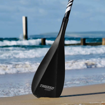 THURSO SURF Carbon Elite SUP Paddle Stand Up Paddle Board Paddle Paddleboard Paddle Kajak Paddle Convertible Full Carbon Fiber 3 Stuk Verstelbare 71 '' 87 '' Ultra Lichtgewicht Drijvende Pro Prestaties