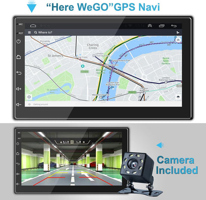 Android Autoradio – Auto Stereo – Multimedia Speler – 2 DIN Radio – Autoradio Met Navigatie – 7 Inch 1080P HD Touchscreen – CarPlay & Android Auto