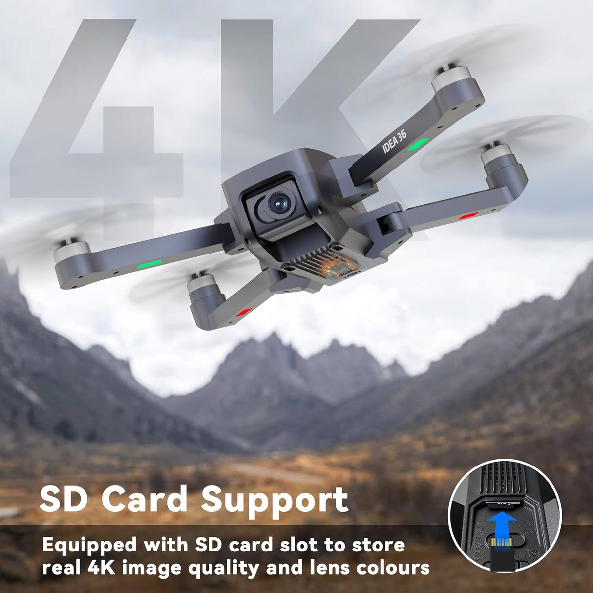 TT36 GPS Drone met Camera 4K voor Volwassenen 5G WiFi Realtime Transmissie GPS Intelligente Terugkeer RC Quadcopter Borstelloze Motoren Drones voor Beginners