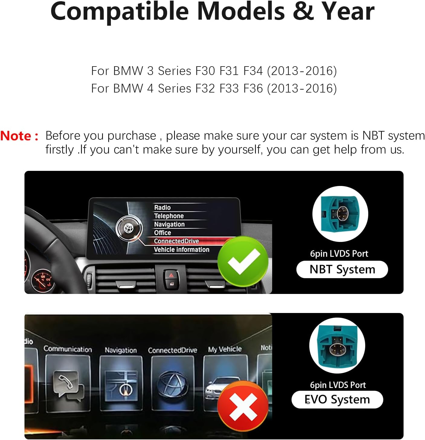 Ultra schmal 12,3 Zoll 1920 * 720 Android Auto für BMW 1/2/3/4 Serie F20 F30 NBT Carplay Auto Radio Multimedia Player Stereo Touchscreen Bluetooth (Linux NBT System)