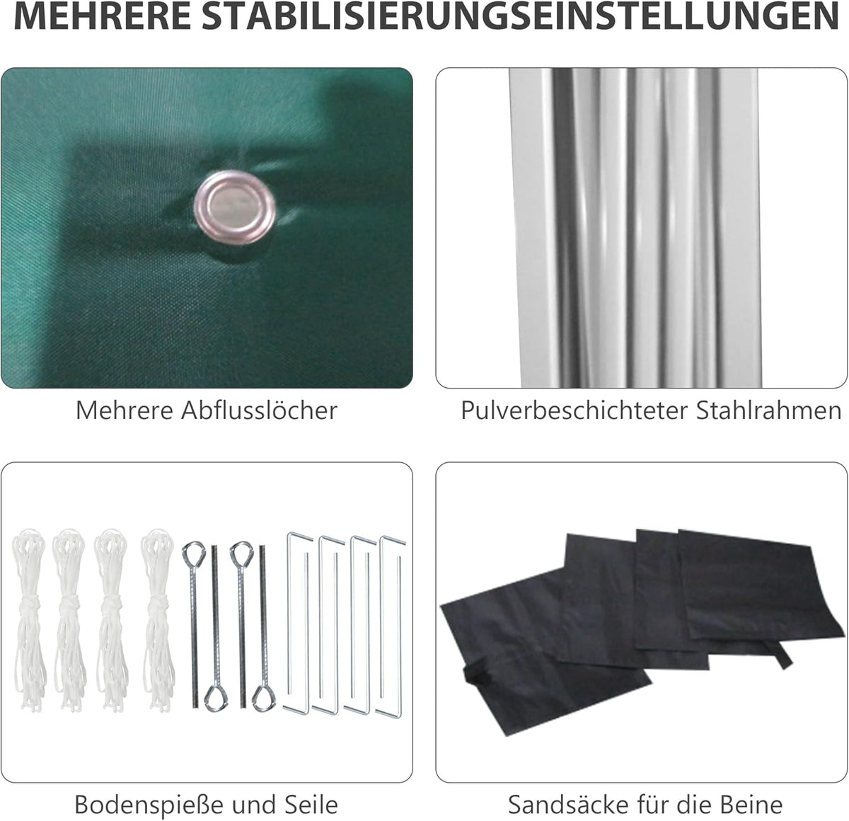 Paviljoen – Partytent – Tuinpaviljoen – Gazebo – Vouwtent – 3x3 meter – Waterafstotend en UV Bescherming 30+
