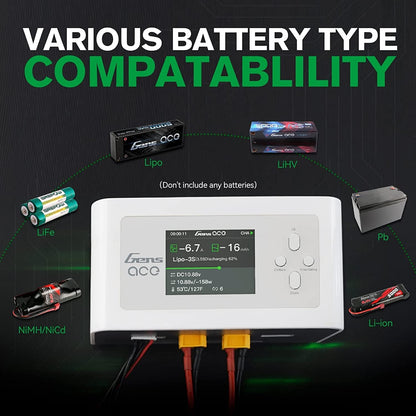 Dual Channel RC Oplader – Acculader – Batterijlader – LiPo Oplader – NiMH Oplader – 15A Max Laadstroom – Realtime Display