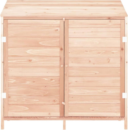 Tuinschuur – Houten Tuinhuis – Tuinberging – Buitenopslag – Houten Schuur – Massief Vurenhout – Compact 102x52x112 cm – Weerbestendig & Duurzaam