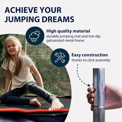 HUDORA First trampoline 300 V met veiligheidsnet, tuintrampoline outdoor, kinderen