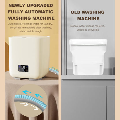 Draagbare Wasmachine – Mini Wasmachine – Compacte Wasmachine – Automatische Wasmachine – Kleine Wasmachine – 7 Liter Capaciteit – LCD Touchscreen Bedienig