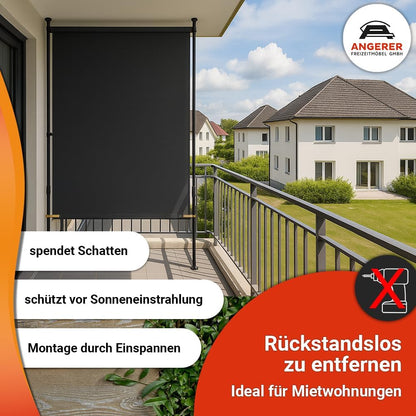 Angerer Balkon ondoorzichtig nr. 1400 oranje, 150 cm breed, 2317/1400
