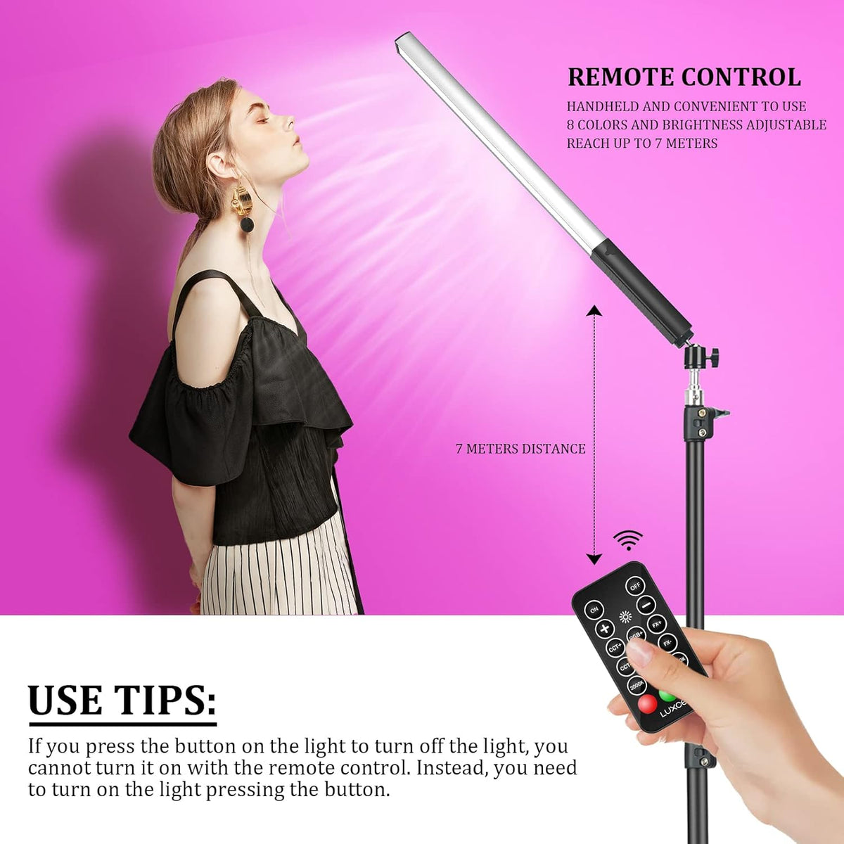 Led-videolamp – 2 stuks RGB videolichtstaaf, led video licht, handheld fotografie licht, camera licht – Met statieven 0,75 m tot 2,08 m – 1000 lumen, instelbare kleurtemperatuur 3000 K tot 6000 K