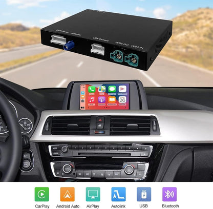 Draadloze CarPlay Android Auto Interface – CarPlay Retrofit Kit – BMW NBT Upgrade – Decoderbox Voor Auto – MirrorLink Ondersteuning – Draadloos & Bekabeld Gebruik – Stuurwielbediening & Camera Support