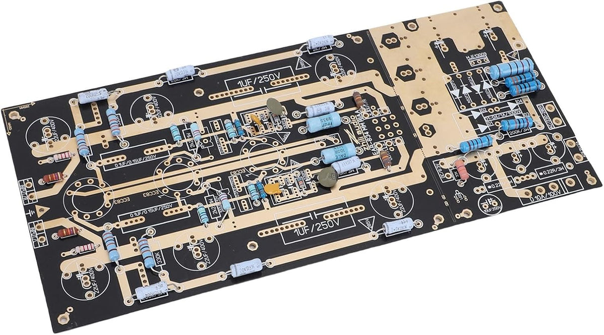 Tube MM Stringstable -versterkerkit voor 12a x 7 buizen met 130 x 285 mm PCB, DIY HIFI Phono Preamp Board, Condensatoren en buisbakken inbegrepen