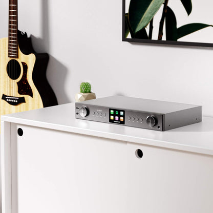 Majority Fitzwilliam Internet Radio with DAB+ and Bluetooth | FM, Spotify Connect, Podcasts | USB, AUX, RCA Audio Output | 90+ Presets, Colour Display | Remote Control | Black 2024 Hifi Tuner