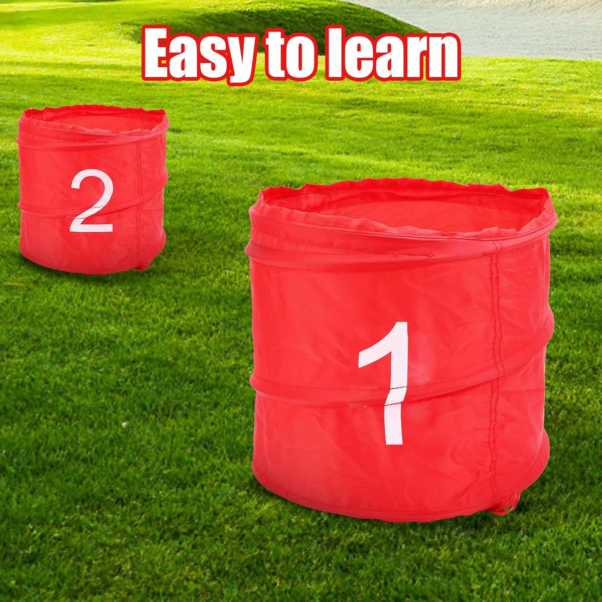 Golf Yard Game, 6 Holes Bucket Golf Games Backyard Golf Game Set Golf Practice Game voor Volwassenen Kinderen Gazon Strand Tuin Camping Park