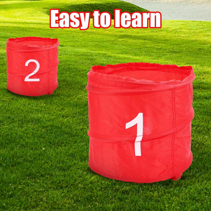 Golf Yard Game, 6 Holes Bucket Golf Games Backyard Golf Game Set Golf Practice Game voor Volwassenen Kinderen Gazon Strand Tuin Camping Park