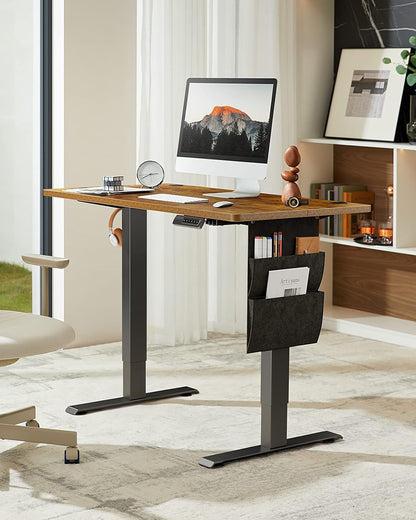 Marsail Electric Standing Desk Height Adjustable Dining Standing 160cm Desk Accessory with Storage Bag Preset Computer Desk with Headphone Hook - QUORE