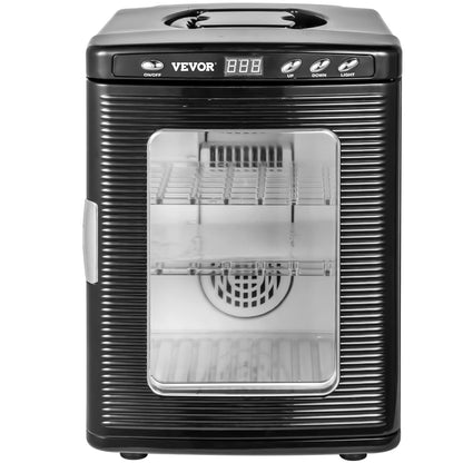 Happybuy Scientific Lab Incubator, 25 Litres, Cooling and Heating, 5-60°C, 12V/110V, Works for Small Reptiles, Black - QUORE