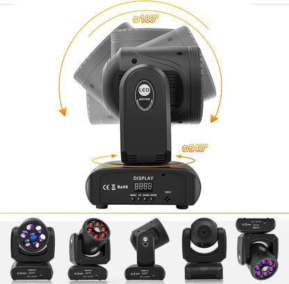 Moving Head LED 120W disco licht DMX512 RGBW DJ lichten voor disco party licht club bar strobe podiumlicht lichteffect 8 patronen 8 kleuren