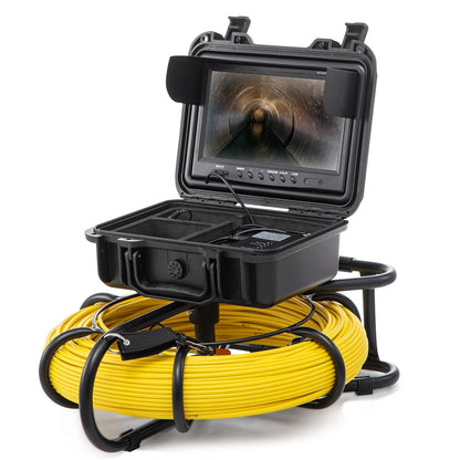 VEVOR Inspectiecamera, 120 m, 720 p, kanaalcamera, 130 graden, endoscoopcamera, 12 V, 4500 mAh, lithium-accu, 6 uur, buisinspectiecamera, IP68, voor afvalwaterkanalen, afvalwatersystemen, afvoeren