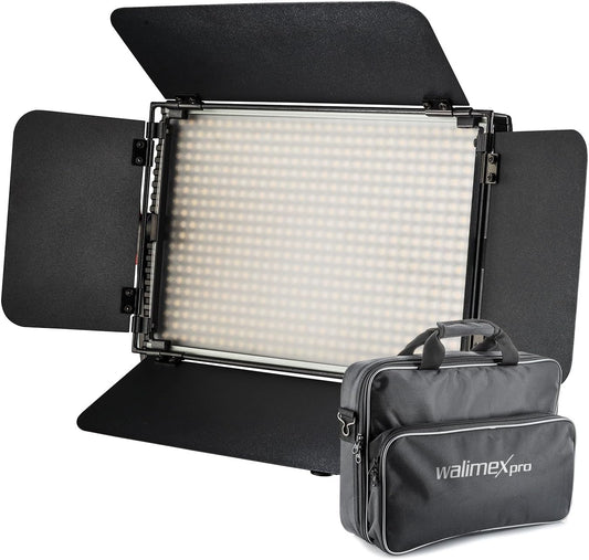 Dimbare LED-Paneellamp – Videolamp – Fotolamp – Studiolamp – Streamverlichting – Bi-Color Met Batterijsleuven – 36 W, 4200 Lumen – 3200-5600 K, CRI ≥97