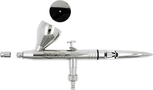 Senjo Color Airbrush pistolen set flow cup airbrush 0,4 mm mondstuk, verfkop 5ml. Voor make-up, modelbouw, nagelkunst, tatoeages, bodypainting kleuren V2.0 Gemaakt door Harder & Steenbeck voor Senjo Color