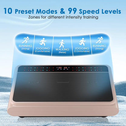 RINKMO Full Body Vibration Plate Training Machine, Fitness Platform with Resistance Bands, Bluetooth Speaker for Home Training Equipment and Loss of - QUORE
