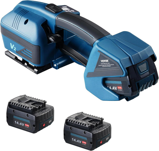 VEVOR Electric strapping tool for PP and PET strapping strips, width from 1 cm to 1.5 cm, automatic strapping machine, tension 600 N-3200 N, for pallet packaging
