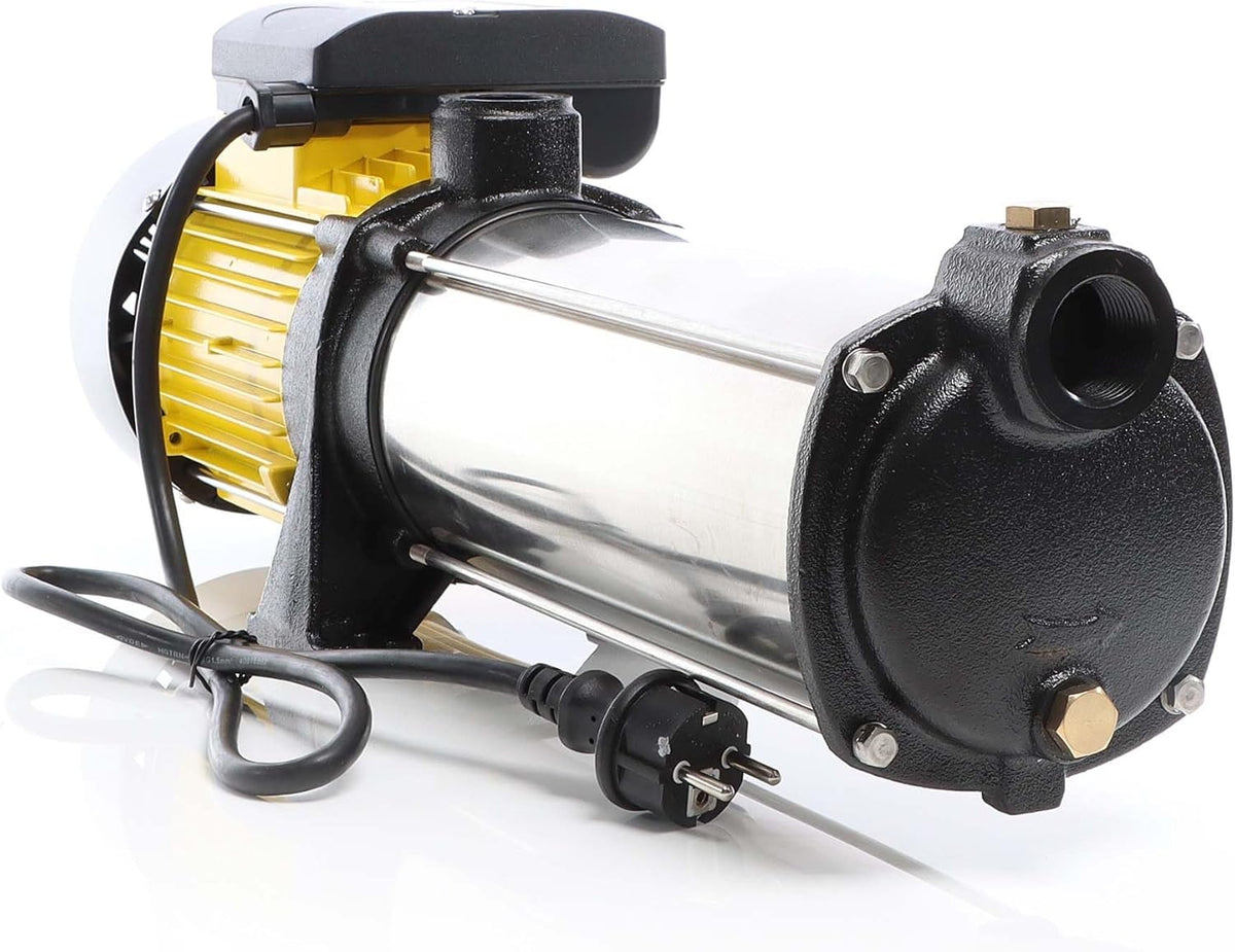 Wiltec centrifugaalpomp meertraps 9000 l/h 2200 W opvoerhoogte 55 m waterpomp voor huishoudelijke watersystemen, ideale stromingspomp voor huis en tuin