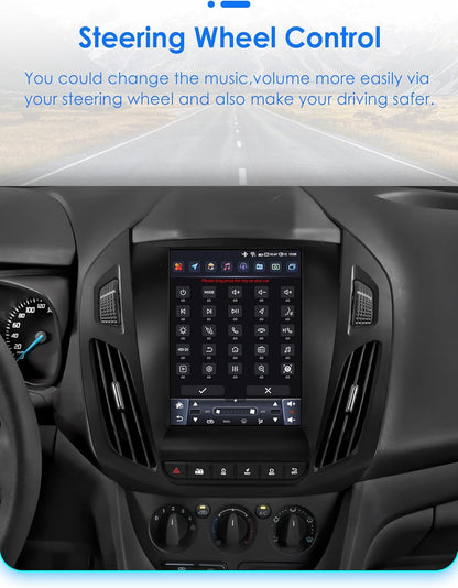 Android 14 Autoradio – Navigatiesysteem – Multimedia Speler – Touchscreen Headunit – Apple CarPlay Android Auto – 9,7 Inch QLED Display – 8-Core Processor 4G WiFi Bluetooth