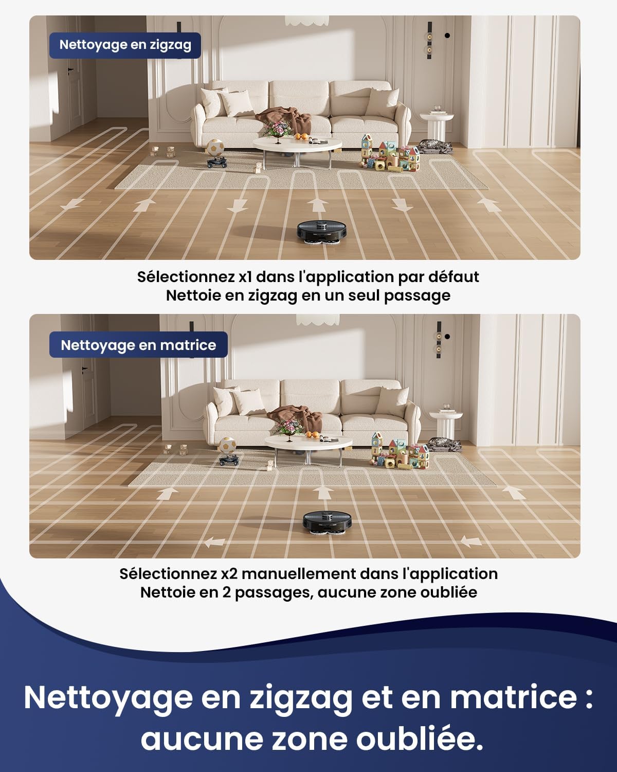 Robotstofzuiger – Dweilrobot – Zuigrobot – Stofzuigrobot – Automatische Stofafvoer – 4500 Pa Zuigkracht – 3D-Lasernavigatie Met App Bediening