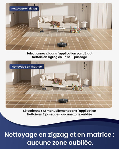 Robotstofzuiger – Dweilrobot – Zuigrobot – Stofzuigrobot – Automatische Stofafvoer – 4500 Pa Zuigkracht – 3D-Lasernavigatie Met App Bediening