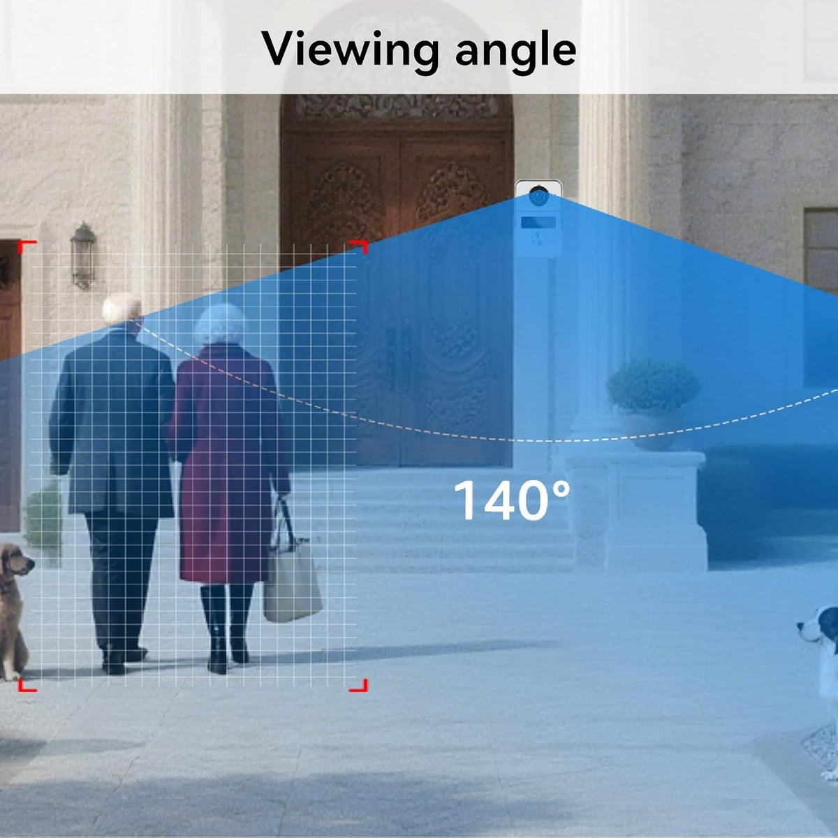 Video-intercom Deurbel met Camera, Videofoon, 7 inch touchscreen, Nachtzicht, Ontgrendeling op afstand, tweerichtingsintercom voor villa met 1 camera en 2 monitoren