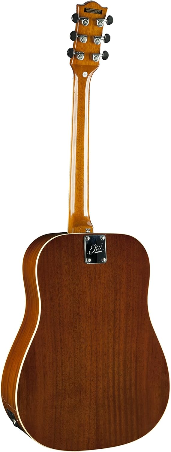 EKO Guitars Ranger VI VR Eq, elektrische akoestische gitaar, vintage Reissue serie, plafond van sparrenhout, kozijnen en bodem van mahonie, hals van mahonie, toets uit Zuid-Amerikaans roupana, kleur