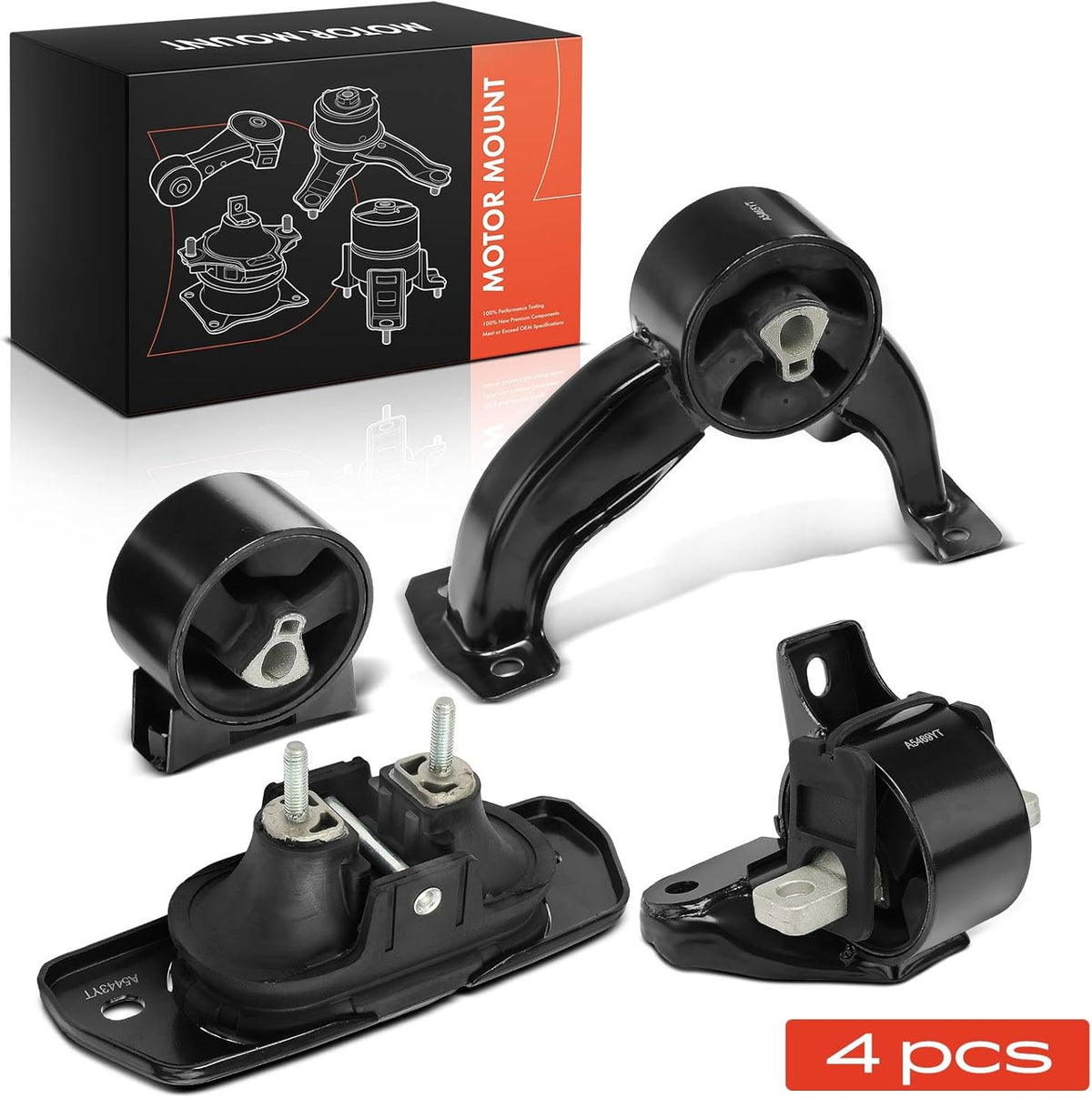 Frankberg 3 x voor en achter motorlagers + 1 x versnellingsbak compatibel met Sebring JS 2.4 VVT 2007-2010 Sebring Cabriolet JS 2.4 VVT 2007-2010 Replace# 5085078AB 5085079AB