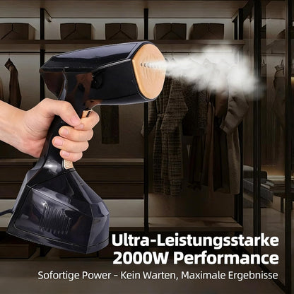 Handstomer – Kledingstomer – Stoomstrijkijzer – Stoomapparaat – Stoomborstel – Zwart – Snelle Opwarming Binnen 20 Seconden – Tot 35 G/Min Stoomafgifte