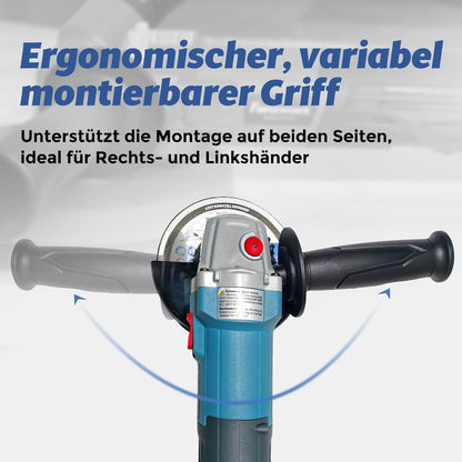 Haakse Slijper – Slijptol – Slijpmachine – Betonslijper – Doorslijper – 125 Mm – Borstelloze EC-Motor 1500 W – 6-Traps Instelbaar Toerental 3000-10.000 Omw/Min