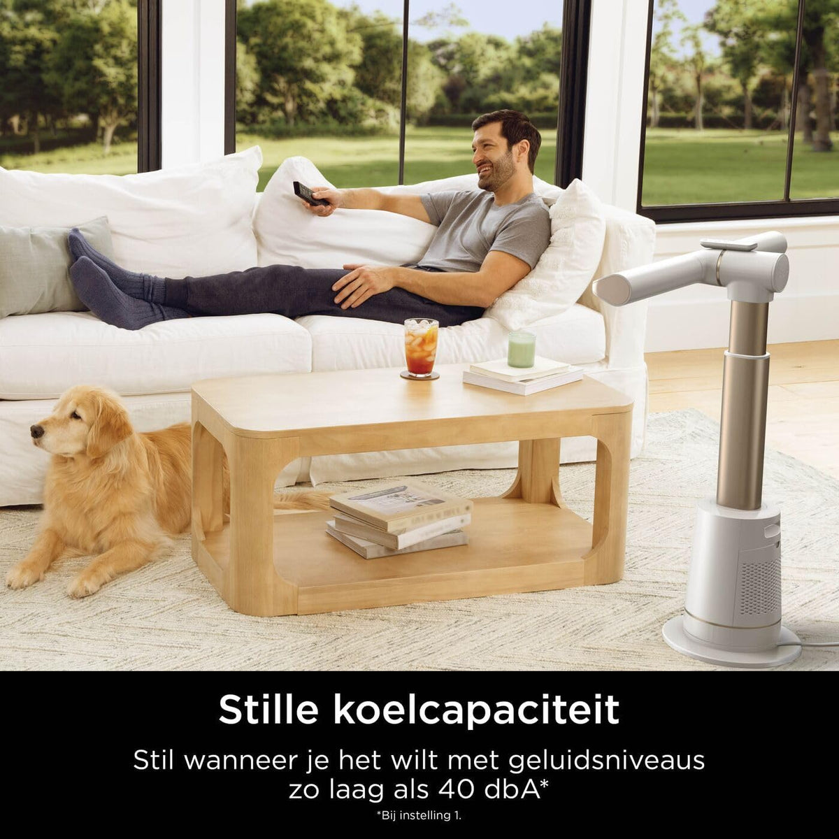 Bladloze Torenventilator Duifgrijs – Torenventilator, Ventilator, Bladloze Ventilator, Koelventilator – Tot 20 Meter Luchtbereik – 10 Snelheden, 180° Oscillatie