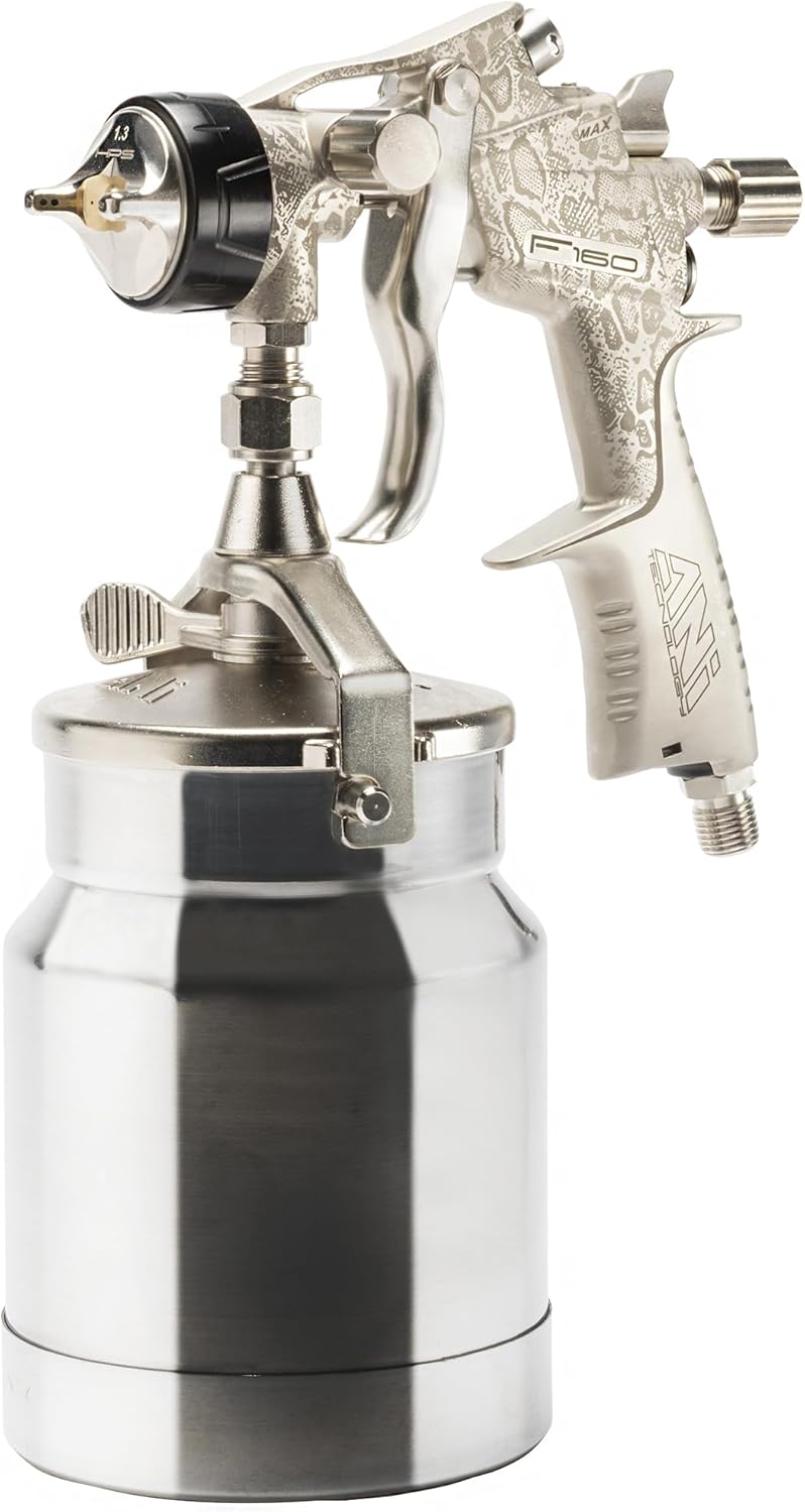 Spuitpistool – Verfspuit – Lakspuit – Schilderpistool – Zuigspuit – 2 mm Nozzle – Die-Cast Aluminium Met Nikkelcoating