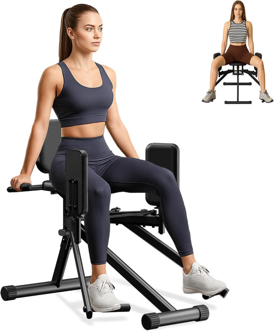 GUUG Adductors Abductor Machine: Ianco Thigh Beentrainingsapparatuur Heupspieropbouw en Abductie Verstelbare Weerstand Voor Mannen En Vrouwen Zwart